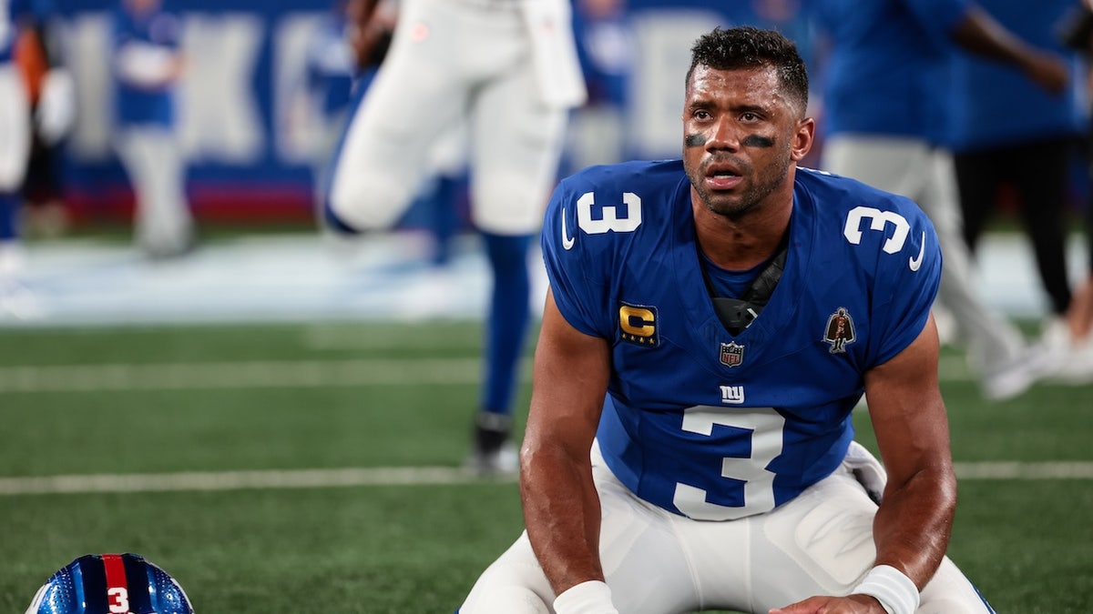 Russell Wilson at the New York Giants' home stadium.