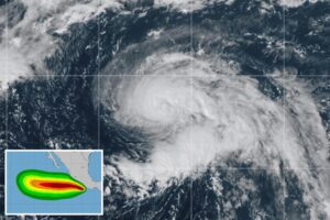 Hurricane Gabrielle forms in Atlantic as Tropical Storm Narda emerges off Pacific coast