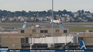 Passenger jet aborts Boston takeoff after flame and smoke spew from engine