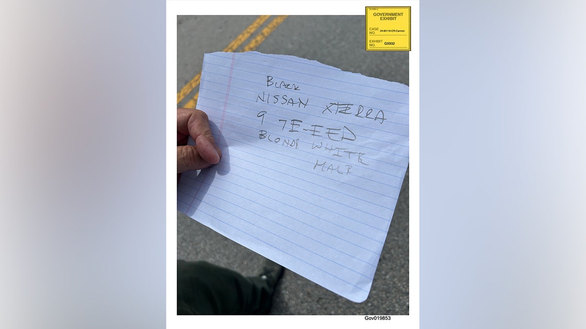 Evidence shown to the court at the Ryan Routh trial for attempts to assassinate President Trump.