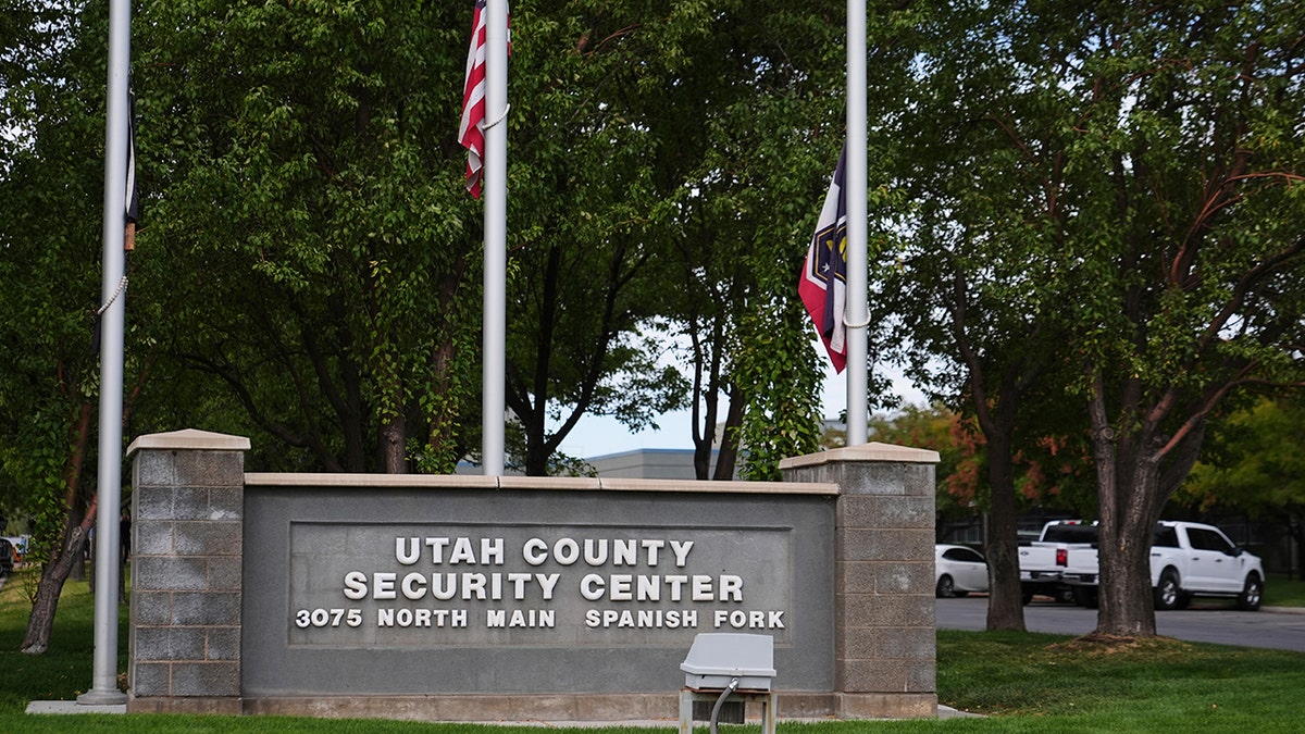 exterior sign of Utah County Security Center