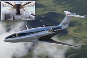 Windowless ‘plane of the future’ airs sky view on video screens — and flyers aren’t impressed: ‘A big tin can’