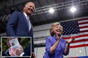 Resurfaced notecards show that Biden had reminders of Hillary Clinton among other top Dem officials