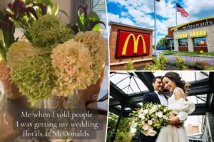 I stole my wedding flowers from McDonald’s —trolls call me the ‘McBride’ and I’m lovin’ it