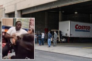 Wild video shows man punch fellow shopper in NYC Costco brawl over shopping cart