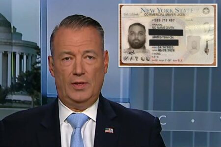 ICE director fumes over illegal migrant’s NY-issued ‘No Name Given’ driver’s license: ‘Really scary’