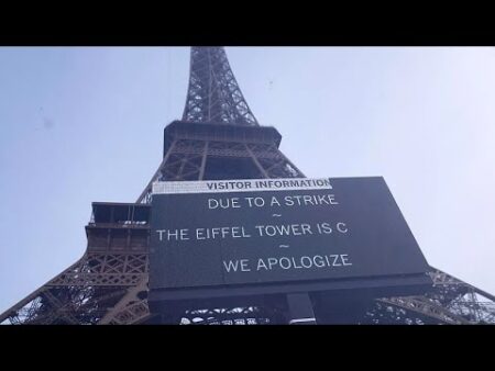 Eiffel Tower closed as nationwide strikes held across France against spending cuts