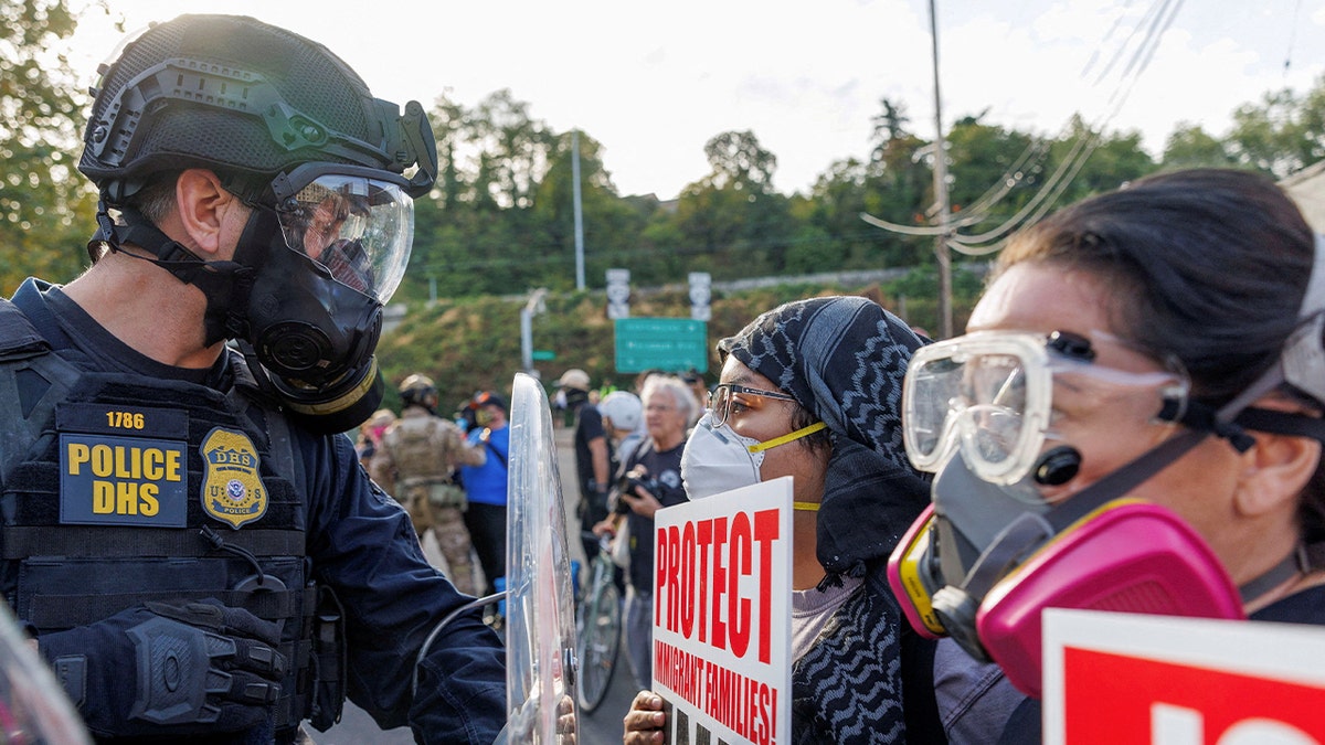 Protests and officers clash in Portland