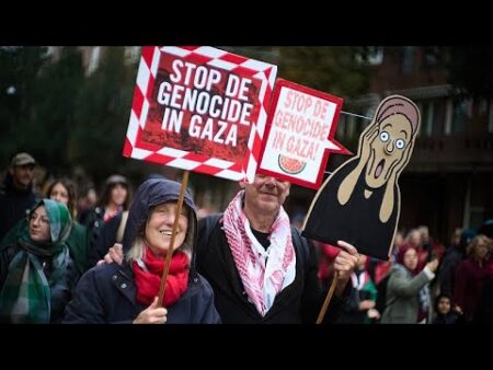 Thousands march in Amsterdam urging tougher Dutch stance on Gaza war