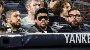 Bad Bunny appears to sit during ‘God Bless America’ at Yankee Stadium: report