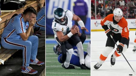 Philadelphia suffers miserable sports night in city’s first ‘triple loss’ in over four decades