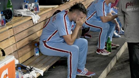Phillies reliever calls his crushing season-ending error a ‘horses— throw’