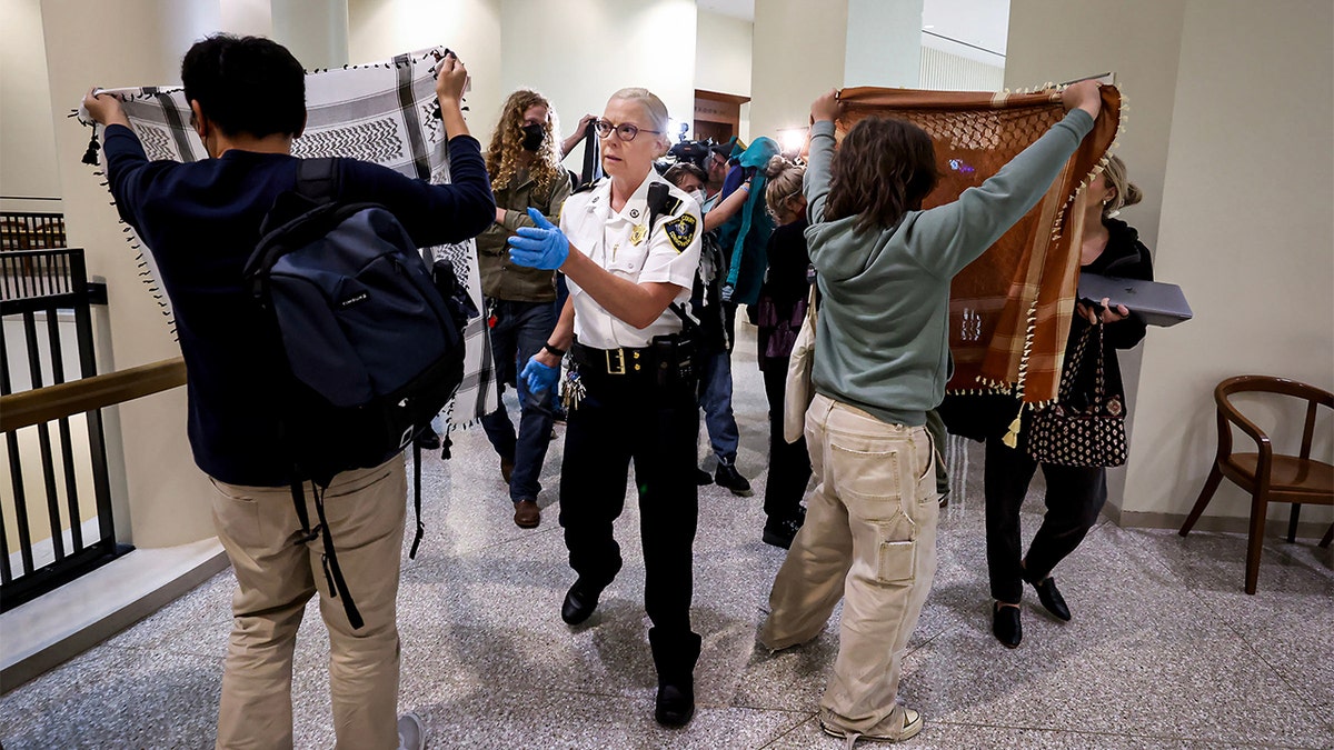 Protesters appear in Boston court