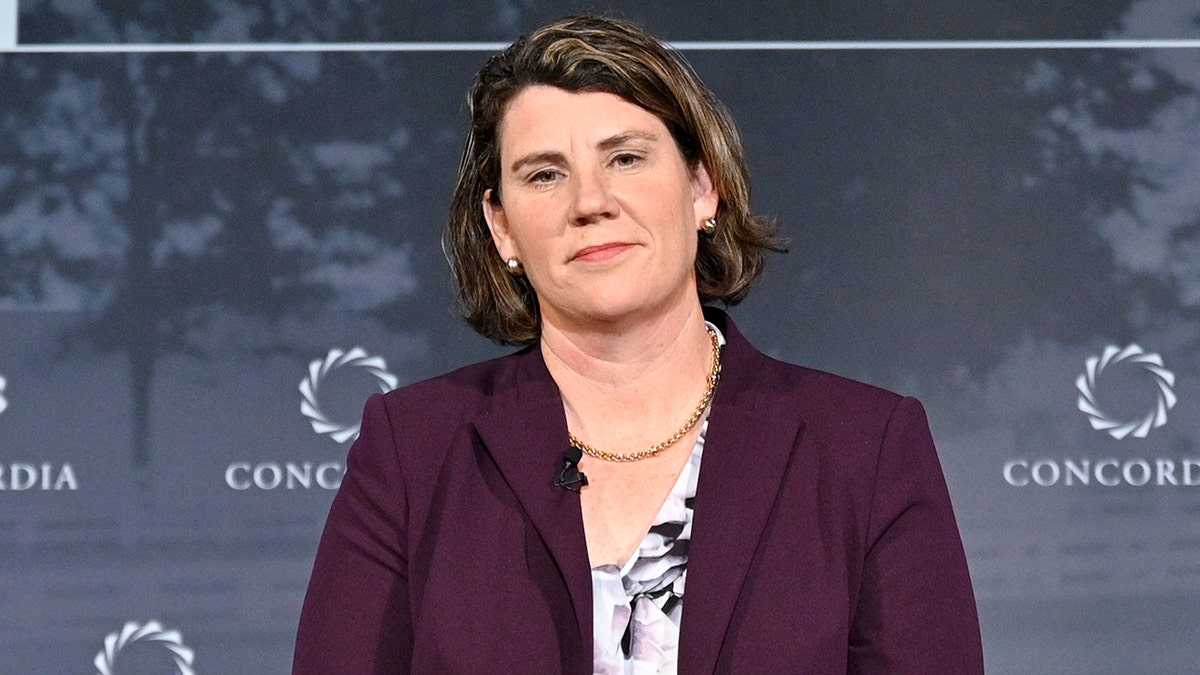 Amy McGrath appears during a campaign event