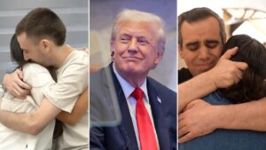 Freed hostages’ loved ones thank Trump for reuniting them after more than two years