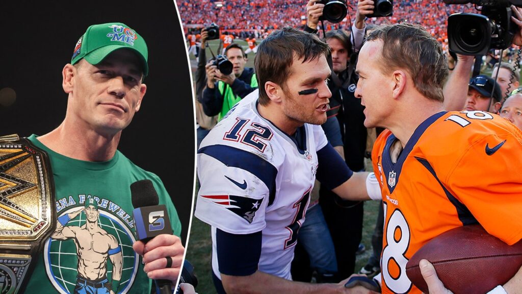 John Cena’s cryptic post of Tom Brady, Peyton Manning photo gets fans speculating about final opponent