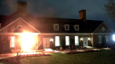 New surveillance video shows Pennsylvania governor’s mansion arson attack