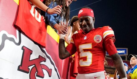 Chiefs’ Hollywood Brown got baptized days before two-touchdown game vs Lions: ‘Whole weekend’s been amazing’