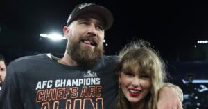 Taylor Swift Praises Fiance Travis Kelce as the ‘Life of the Party’: ‘He’s a Blast’