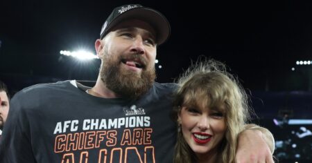 Taylor Swift Praises Fiance Travis Kelce as the ‘Life of the Party’: ‘He’s a Blast’