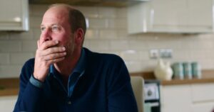 Prince William Tears Up in Emotional Suicide Prevention Conversation With Woman Who Lost Her Husband