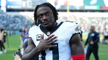 AJ Brown explains cryptic social media post after Eagles win over Bucs: ‘I let my frustrations boil over’