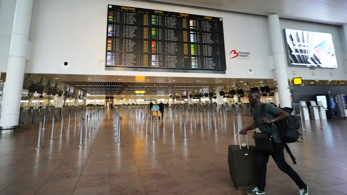brussels airport empty