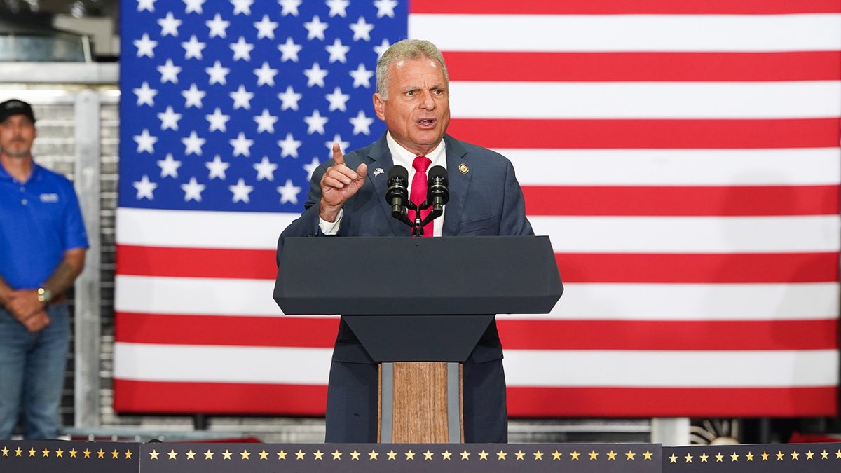 Rep. Buddy Carter of Georgia speaks at an event