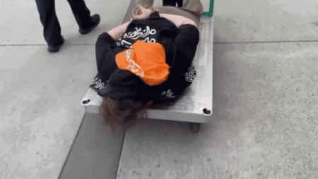 ICE video goes viral as agency uses cart to wheel Portland protester into custody: ‘Refuse to walk? We’ll give you a ride’