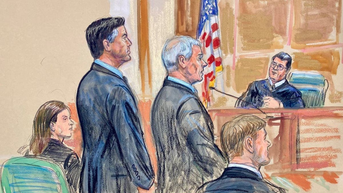 James Comey in a courtroom