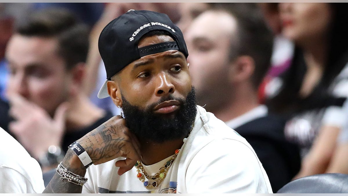 Odell Beckham Jr. at Miami Heat game