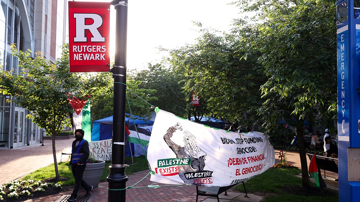 sign on Rutgers campus