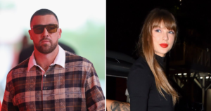 Travis Kelce Makes Apparent Nod to Fiancee Taylor Swift With Near-Matching Plaid Outfit