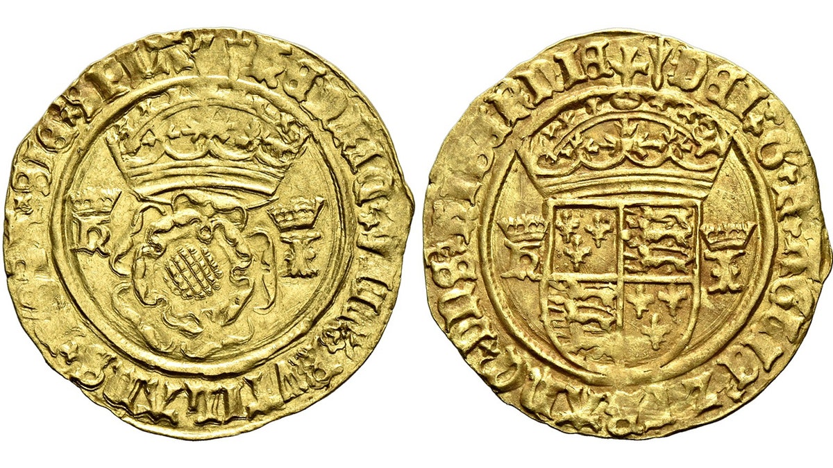 Images on front and back of gold coins