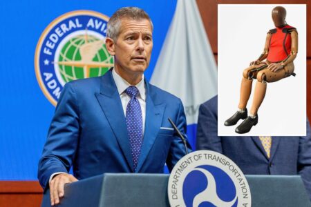 Trump’s Transportation department unveils first-ever female crash test dummy Trump’s Transportation department unveils first-ever female crash test dummy