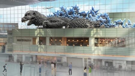 Godzilla invades Tokyo’s Haneda airport for a year-long installation
