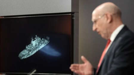 Britain says Russian spy ship is on edge of UK waters, as defense secretary issues warning to Putin Britain says Russian spy ship is on edge of UK waters, as defense secretary issues warning to Putin