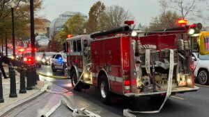Fire erupts in US Capitol trolley system, 2 police officers taken to hospital Fire erupts in US Capitol trolley system, 2 police officers taken to hospital