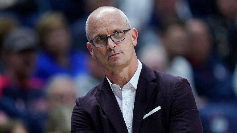 UConn coach Dan Hurley rips up stat sheet, says team ‘f—ing blew a chance’ to beat Arizona after loss