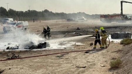 Fighter jet crashes at Dubai Air Show, pilot dead