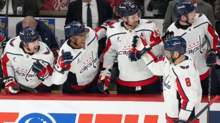 Capitals star Alex Ovechkin scores hat trick at 40, moves up NHL’s all-time point list