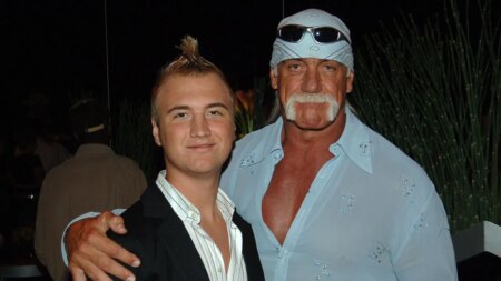 Hulk Hogan’s son teases wrestling career after snapping selfie outside ring: ‘You never know’