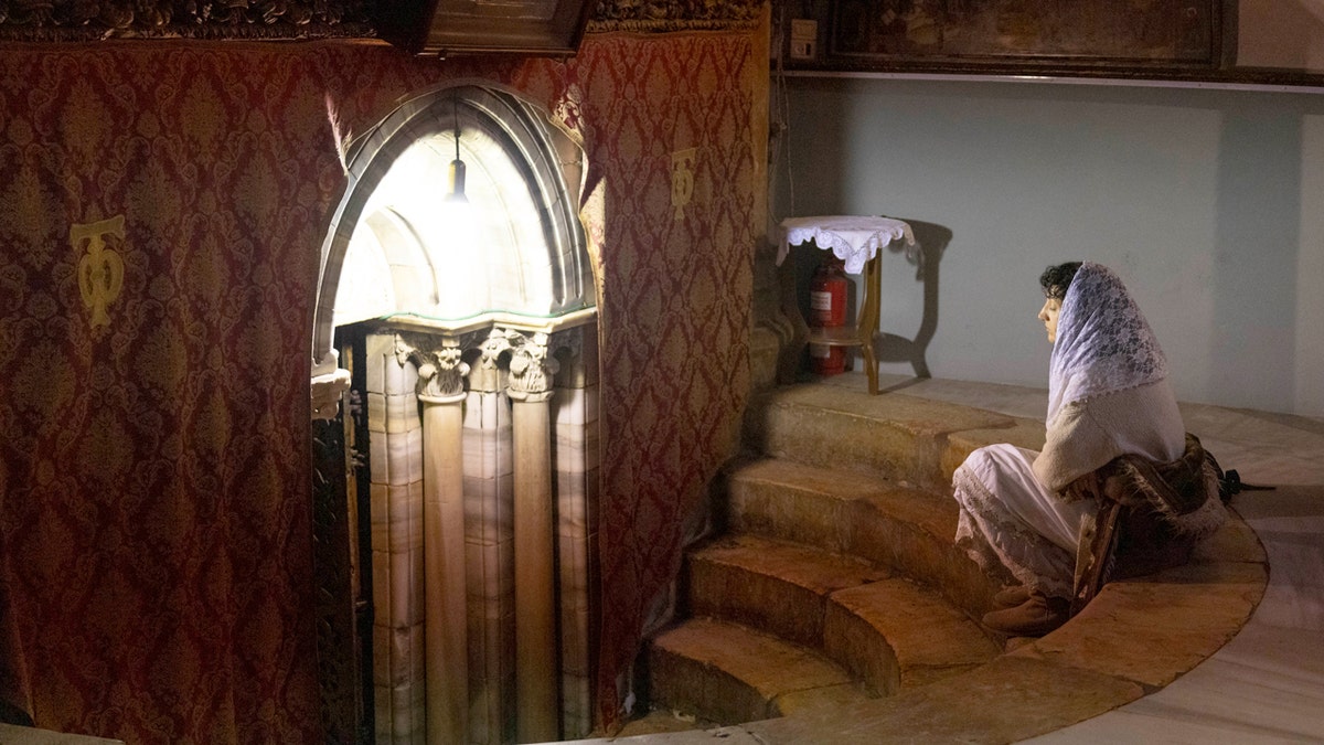 The Church of the Nativity was built over the grotto (pictured), which is traditionally identified as the birthplace of Jesus Christ.