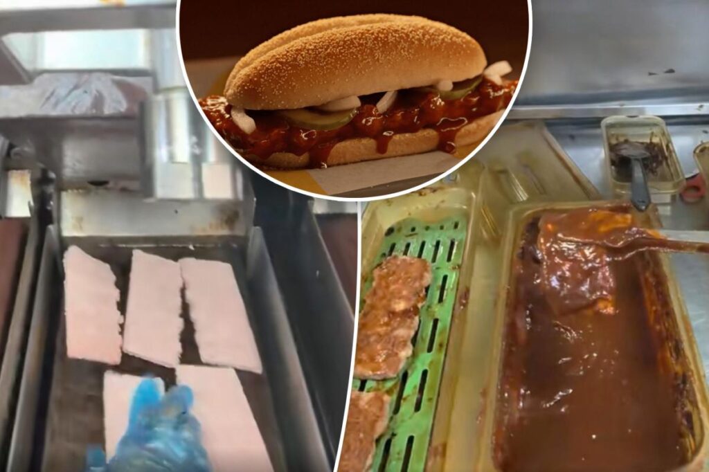 McDonald’s fans both hungry and horrified after worker exposes how the McRib sandwich is made: ‘McHell naw’ McDonald’s fans both hungry and horrified after worker exposes how the McRib sandwich is made: ‘McHell naw’