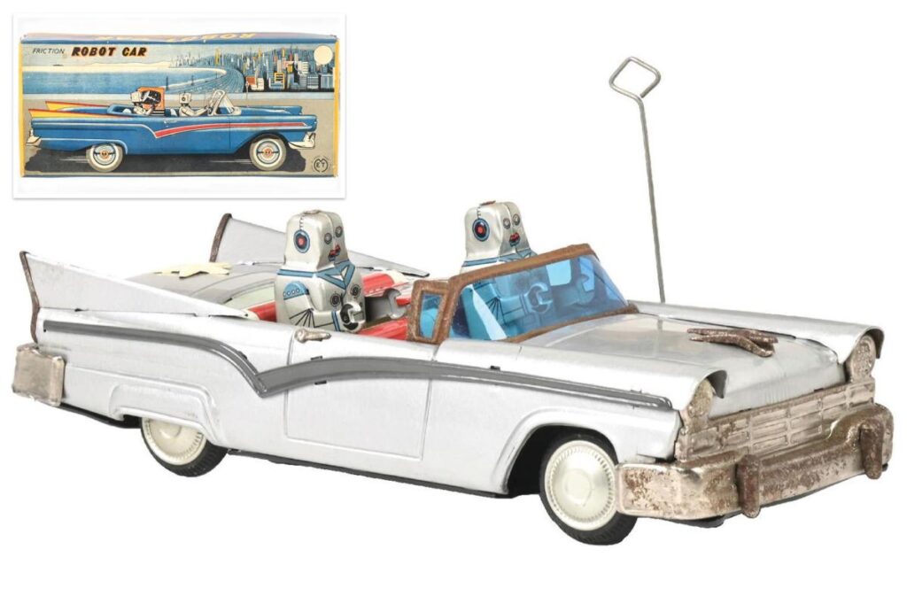 Rare postwar robot toy car sells for 3.7k at auction Rare postwar robot toy car sells for 3.7k at auction