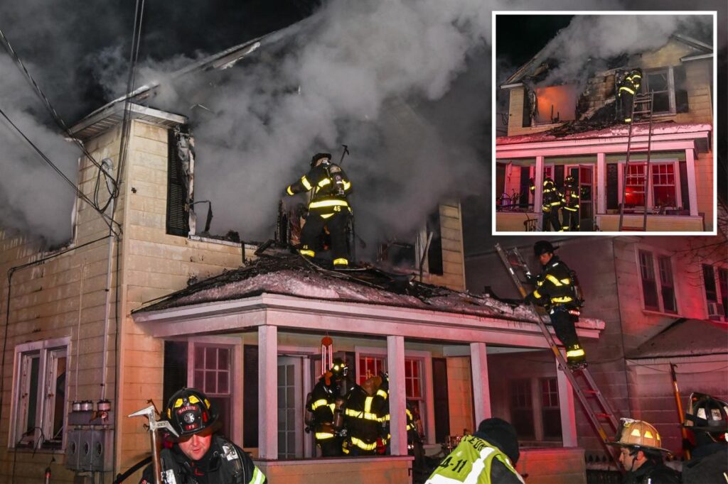 Long Island house fire kills 82-year-old resident, wounds son: cops Long Island house fire kills 82-year-old resident, wounds son: cops