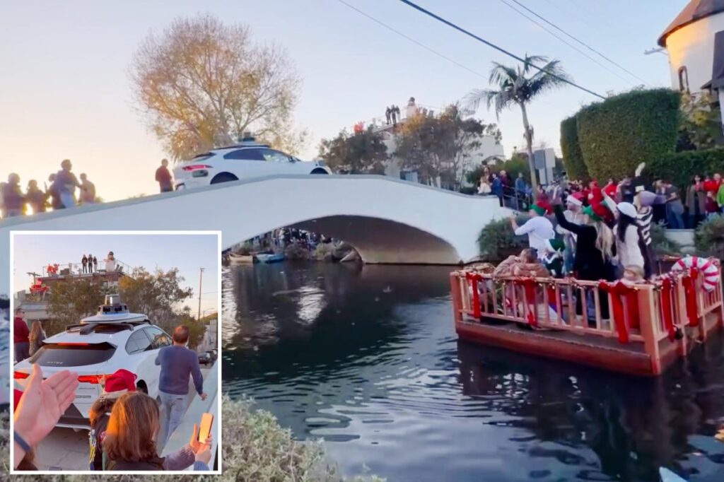 Confused Waymo robotaxi snarls traffic at popular LA festival after it panics and stalls Confused Waymo robotaxi snarls traffic at popular LA festival after it panics and stalls