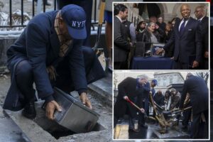 Eric Adams celebrates himself, sole term as NYC mayor with time capsule to be dug up in just 10 years Eric Adams celebrates himself, sole term as NYC mayor with time capsule to be dug up in just 10 years