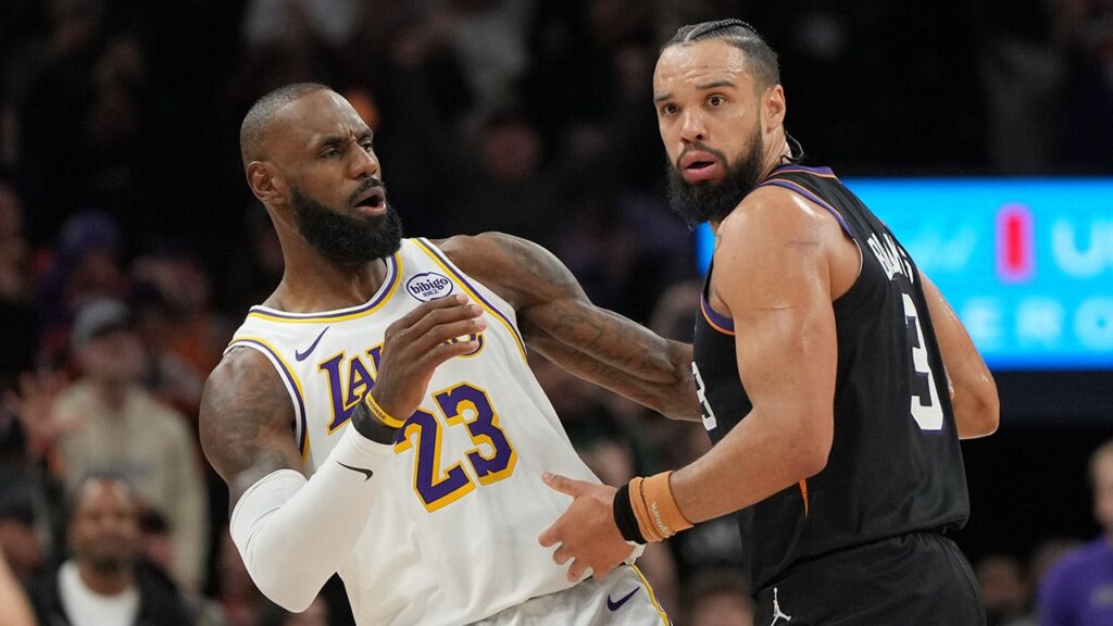 LeBron James clashes with Suns’ Dillon Brooks in Lakers’ 2-point win LeBron James clashes with Suns’ Dillon Brooks in Lakers’ 2-point win