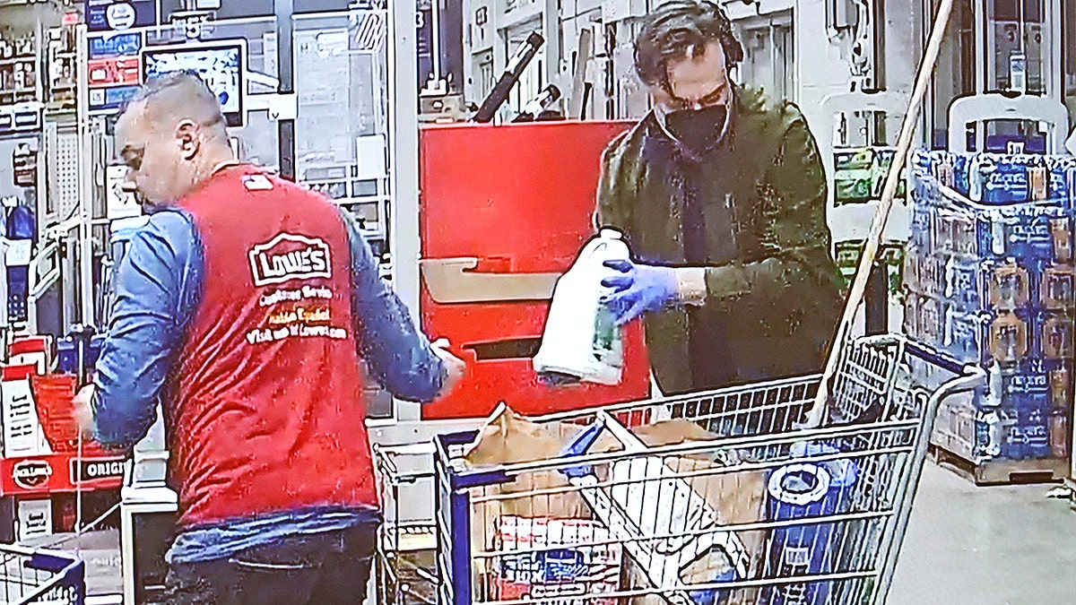 Evidence photo showing Brian Walshe shopping at Lowe during wife's disappearance